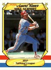 Mike Schmidt #36 Baseball Cards 1987 Fleer Award Winners Prices