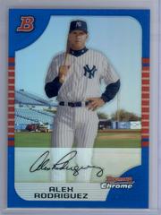 Alex Rodriguez [Blue Refractor] #50 Baseball Cards 2005 Bowman Chrome Prices