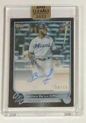 Bryan De La Cruz [Black] Baseball Cards 2022 Topps Clearly Authentic Autographs Prices