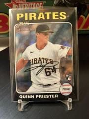 Quinn Priester [Black Refractor] #172 Baseball Cards 2024 Topps Heritage Chrome Prices
