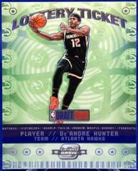 De'Andre Hunter Basketball Cards 2019 Panini Contenders Optic Lottery Ticket Prices
