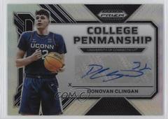 Donovan Clingan [Silver] #CP-DVC Basketball Cards 2023 Panini Prizm Draft Picks College Penmanship Autographs Prices