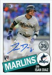 Isan Diaz [Black] Baseball Cards 2020 Topps 1985 35th Anniversary Autographs Prices