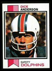 Dick Anderson Football Cards 1973 Topps Prices
