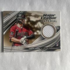 Corbin Carroll [Gold] #MLM-CCA Baseball Cards 2023 Topps Update Major League Material Prices