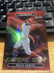 Bryce Harper #ET-8 Baseball Cards 2022 Panini Absolute Extreme Team Prices