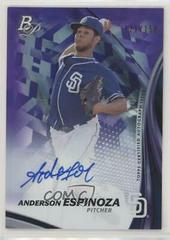 Anderson Espinoza [Purple] #TPA-AE Baseball Cards 2017 Bowman Platinum Top Prospects Autographs Prices