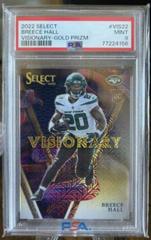 Breece Hall [Gold] #VIS-22 Football Cards 2022 Panini Select Visionary Prices