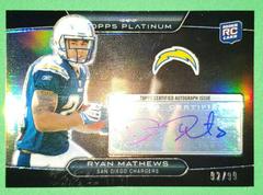 Ryan Mathews [Black Refractor Autograph] #36 Football Cards 2010 Topps Platinum Prices