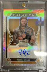 Roman Reigns [Silver Prizm] Wrestling Cards 2022 Panini Prizm WWE Champion Signatures Prices