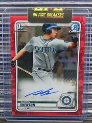 Austin Shenton [Red Refractor] #CPAASH Baseball Cards 2020 Bowman Chrome Prospect Autographs Prices