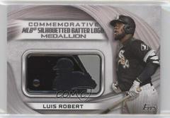 Luis Robert #MLBL-LR Baseball Cards 2022 Topps MLB Logo Medallion Relics Prices