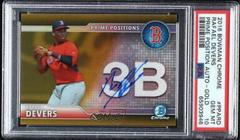 Rafael Devers [Gold Refractor] #PPA-RD Baseball Cards 2016 Bowman Chrome Prime Position Autograph Prices