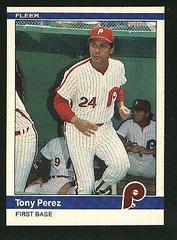 Tony Perez #44 Baseball Cards 1984 Fleer Prices