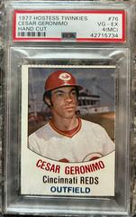 Cesar Geronimo #76 Baseball Cards 1977 Hostess Twinkies Hand Cut Prices
