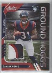 Dameon Pierce [Silver] #GH-30 Football Cards 2022 Panini Absolute Ground Hoggs Materials Prices