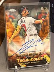 Ronald Acuna Jr. [Orange] Baseball Cards 2023 Topps Chrome in Technicolor Autographs Prices