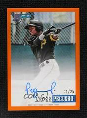 Liover Peguero [Orange] Baseball Cards 2021 Bowman Heritage Chrome Prospect Autographs Prices