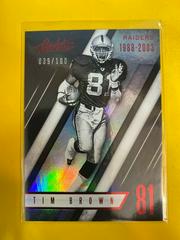 Tim Brown [Spectrum Red] #112 Football Cards 2016 Panini Absolute Prices