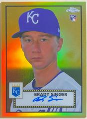 Brady Singer [Gold] #PA-BS Baseball Cards 2021 Topps Chrome Platinum Anniversary Autographs Prices