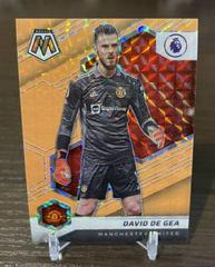 David de Gea [Orange Fluorescent] Soccer Cards 2021 Panini Mosaic Premier League Prices