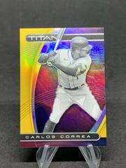 Carlos Correa [Gold] Baseball Cards 2021 Panini Chronicles Titan Prices