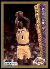 Anthony Peeler #364 Basketball Cards 1992 Fleer Prices