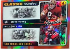 Jerry Rice, Steve Young [Red] #CC-2 Football Cards 2022 Panini Classics Combos Prices