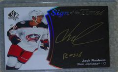 Jack Roslovic [Black Gold Ink] Hockey Cards 2021 SP Authentic Sign of the Times Autographs Prices