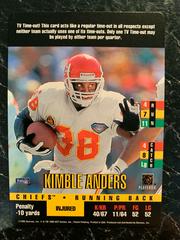 Kimble Anders Football Cards 1995 Panini Donruss Red Zone Prices