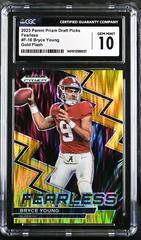 Bryce Young [Gold Flash] #F-16 Football Cards 2023 Panini Prizm Draft Picks Fearless Prices
