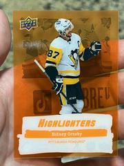 Sidney Crosby [Orange] #HL-8 Hockey Cards 2022 Upper Deck Highlighters Prices