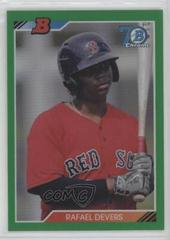Rafael Devers [Green] Baseball Cards 2017 Bowman 1992 Chrome Prices