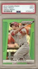 Mike Trout [Green Prizm] #301 Baseball Cards 2013 Panini Prizm Prices