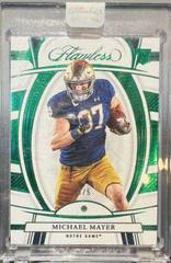 Michael Mayer [Emerald] #59 Football Cards 2023 Panini Flawless Collegiate Prices