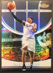 Allen Iverson [Black Refractor] Basketball Cards 2005 Finest Prices
