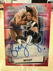 Bayley [Red Refractor] #A-BA Wrestling Cards 2021 Topps Chrome WWE Autographs Prices