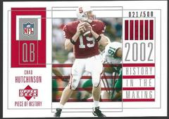 Chad Hutchinson #117 Football Cards 2002 Upper Deck Piece of History Prices