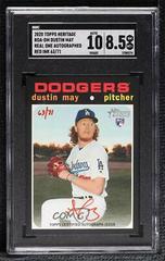 Dustin May [Red Ink] #DM Baseball Cards 2020 Topps Heritage Real One Autographs Prices