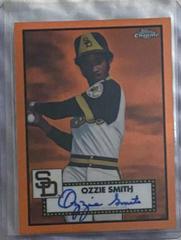 Ozzie Smith [Orange] #PA-OS Baseball Cards 2021 Topps Chrome Platinum Anniversary Autographs Prices
