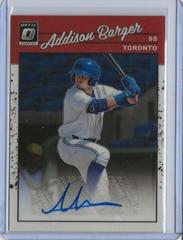Addison Barger #1990-AB Baseball Cards 2023 Panini Donruss Optic Retro 1990 Signatures Prices
