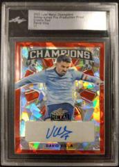 David Villa [Red Crystal] #C-DV1 Soccer Cards 2022 Leaf Metal Champions Autographs Prices