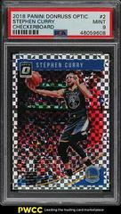 Stephen Curry [Checkerboard] #2 Basketball Cards 2018 Panini Donruss Optic Prices