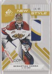 Sebastian Cossa [Gold Patch] #NS-SC Hockey Cards 2021 SP Game Used CHL New Style Prices