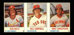 Bill Campbell, Dave Concepcion, Ken Reitz [Hand Cut Panel] Baseball Cards 1978 Hostess Prices