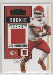 Clyde Edwards Helaire Football Cards 2020 Panini Contenders Rookie Ticket Swatches Prices