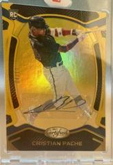 Cristian Pache [Autographs Gold] #20 Baseball Cards 2021 Panini Chronicles Certified Prices
