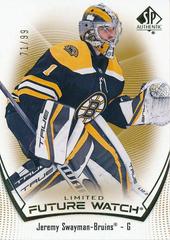 Jeremy Swayman [Limited Gold] #103 Hockey Cards 2021 SP Authentic Prices