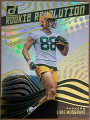 Luke Musgrave [Galactic] #RR-32 Football Cards 2023 Panini Donruss Rookie Revolution Prices