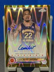 Cam Whitmore [Gold Wave] #CA-CW Basketball Cards 2022 Topps Chrome McDonald's All-American Autographs Prices